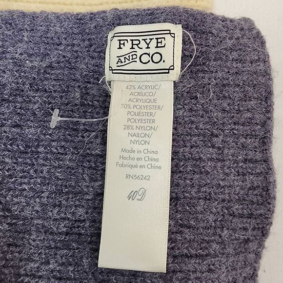 Frye & Co Dip Dye Scarf Wrap Cold Weather Blue Scarf New without tags - Picture 3 of 4